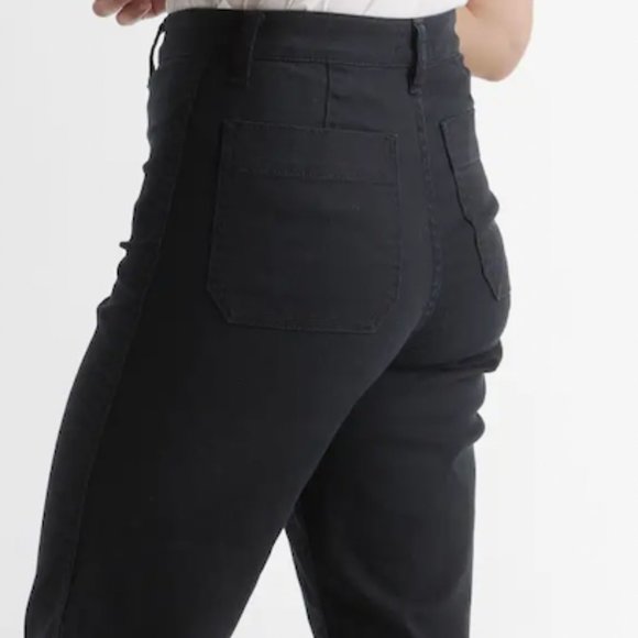 Quince BNWT Stretch Cotton Twill Wide-Leg Crop Pant Size 31 - Picture 4 of 4